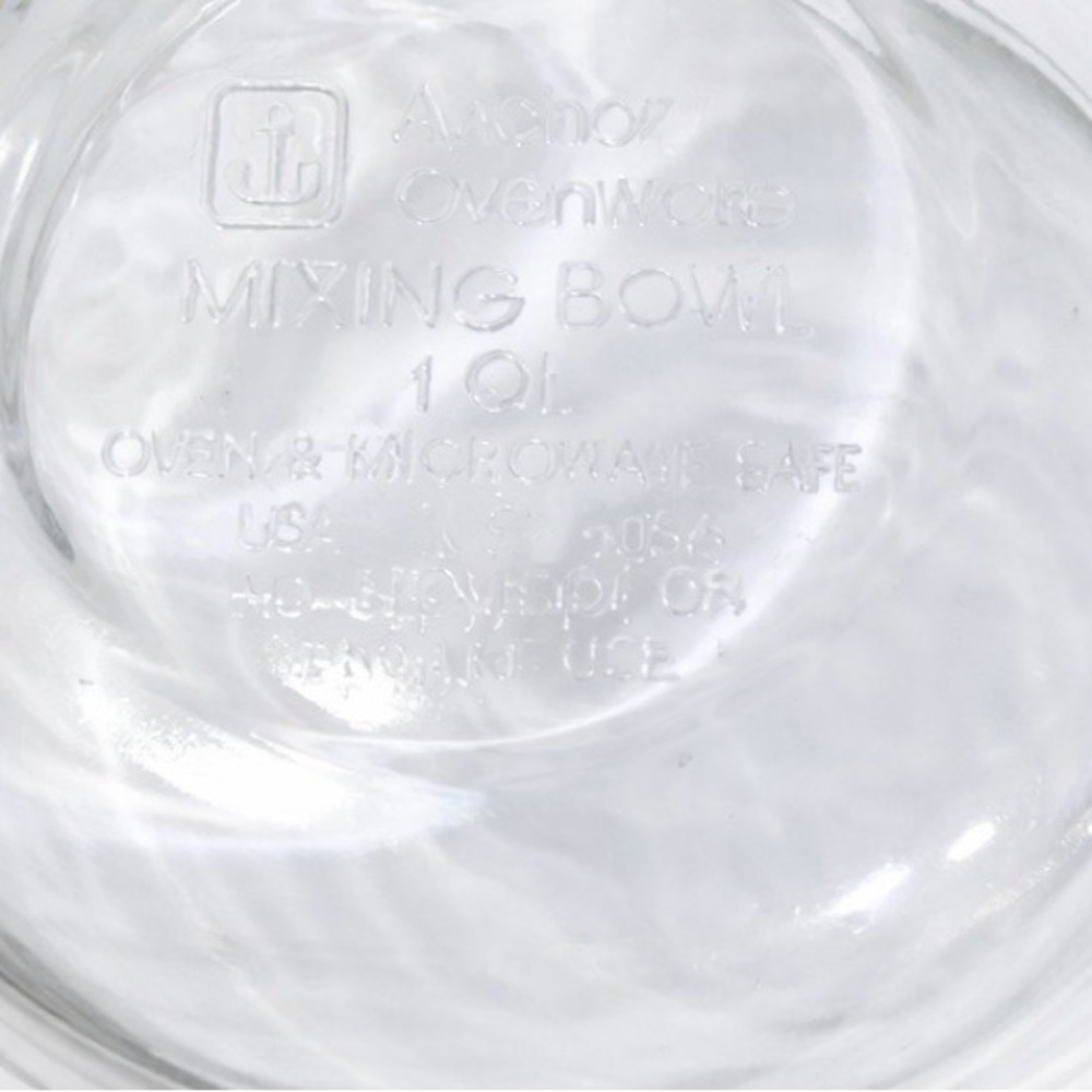 Vintage Anchor Hocking Ovenware 1056 Mixing Bowl 1 Qt Teapot Sunflower USA - Picture 2 of 3